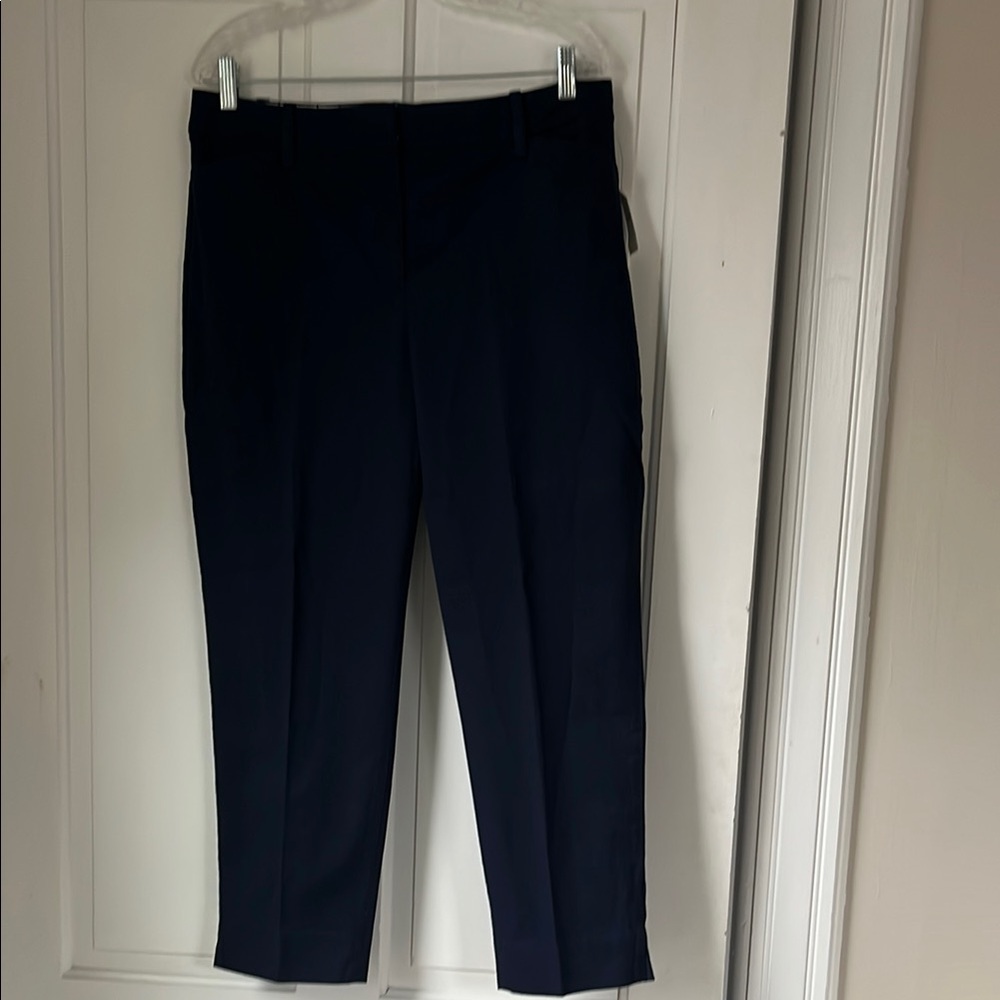 NWT Talbots Perfect Crop Pant, Navy, Size 12